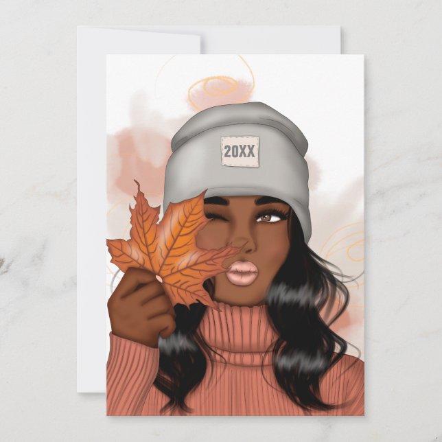 Invitation Thème Automne Cozy Nouvel An Fête (Devant)