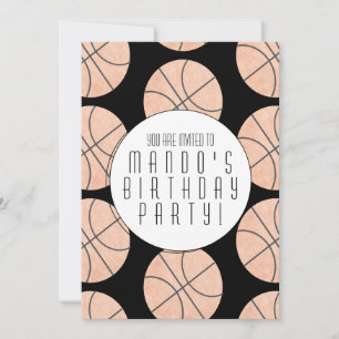 Invitation Thème basket-ball Fête d'anniversaire sportive Tou