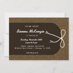 Invitation Thème Basketweaver