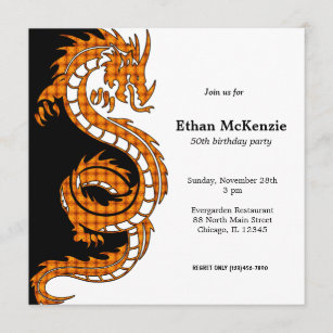 Invitations Faire Part Cartes D Anniversaire Dragon Zazzle