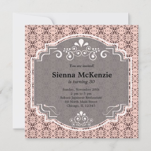 Invitation Thème d'anniversaire japonais (Devant)