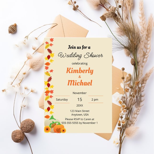 Invitation Thème d'automne pour toutes occasions (Créateur téléchargé)