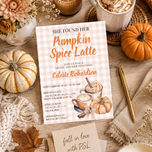 Invitation Thème de Baby Shower Mariage Unique Latte au Caram