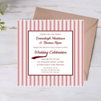 Thème de baseball Sport Carré Mariage