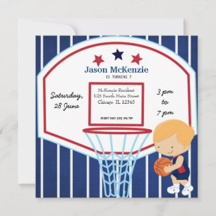 Invitation Thème de basket-ball