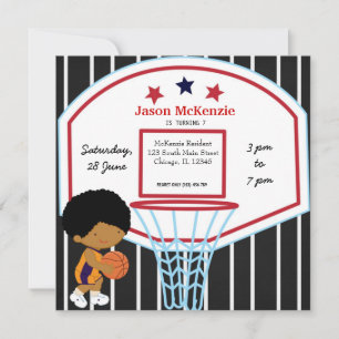 Invitation Thème de basket-ball