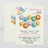 Thème de fête d'anniversaire musique pop coréenne