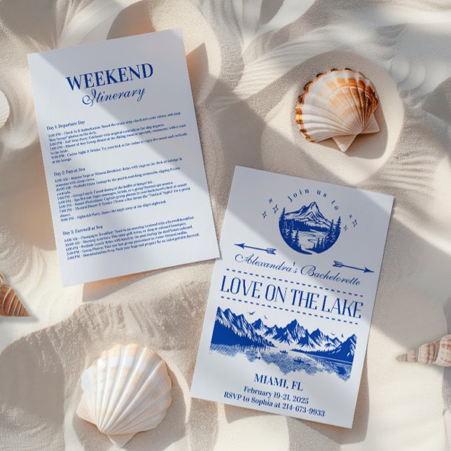 Invitation Thème de fête nautique bleue (Créateur téléchargé)