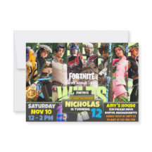 Invitation thème de jeu