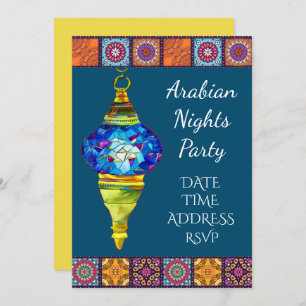 Invitation Thème de la fête des Lanterns des Nuits Arabes