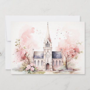 Invitation Thème de l'Église traditionnelle