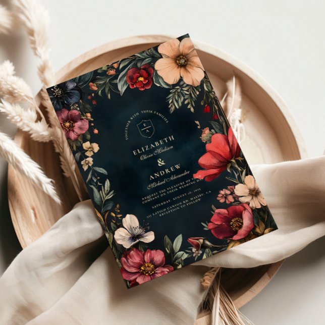 Invitation Thème de mariage Romance sombre (Créateur téléchargé)