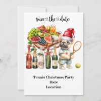 Thème de Noël de tennis pour Tennis Party Invitati