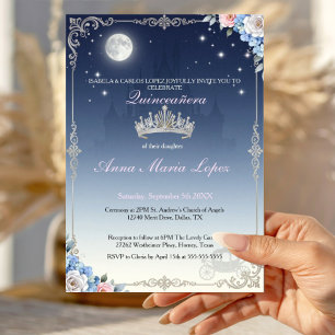 Invitation Thème de Quinceañera Cendrillon pour 15 ans