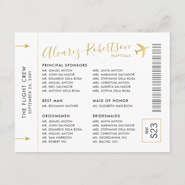 Invitation Thème de Voyage de l'Entourage des Comm (Devant)