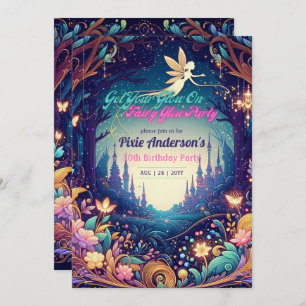 Invitation Thème Fairy Fairy Party Fairytale Enchanted Forest