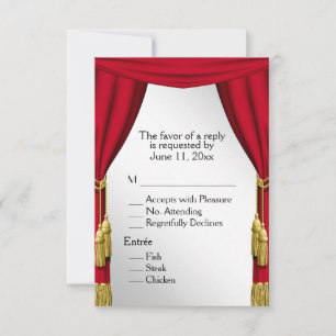 Invitation Thème Film Argent RSVP