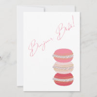 Thème français Macarons Baby shower fille rose