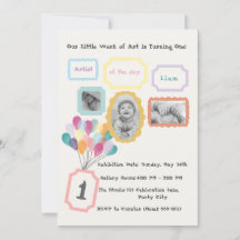 Thème Galerie d'Art - Pastel 1er Anniversaire Phot