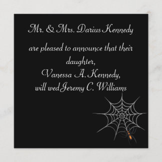 Invitation Thème Halloween "Désir Webbed"