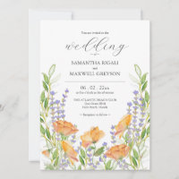 Thème Mariage Maximaliste Fleur sauvage aquarelle