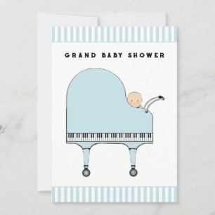 Invitation Thème Musique baby shower