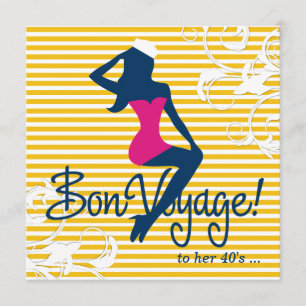Invitation thème nautique de la silhouette 311-Bombshell