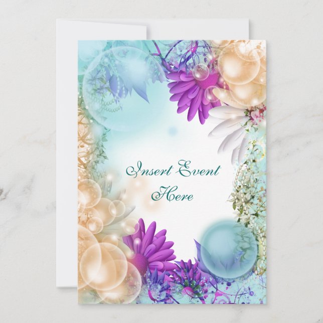 Invitation Thème plage élégante fête tropicale (Devant)