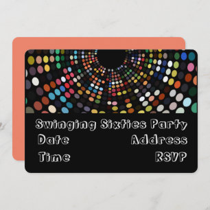 Invitation Thème rétro des années 60