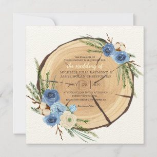 Invitation Thème Rustique Mariage Woodland
