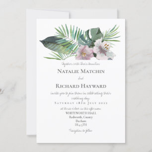 Invitation Thème tropical 