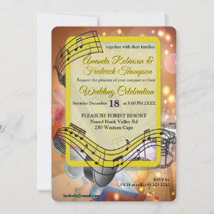 Invitation Thèmes de célébration pour les amoureux de la musi