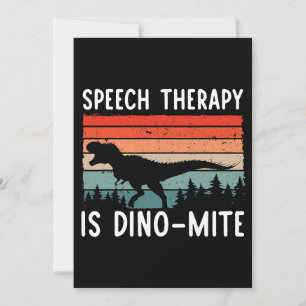 Invitation Thérapie de la parole est DinoMite Langue Patholo