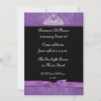 Invitation Tiara Purple
