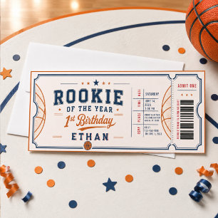 Invitation Ticket de basket-ball pour la recrue de l'année  1