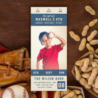 Ticket d'événement sportif Couleurs d'équipe perso