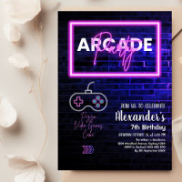 Tie Dye Neon Retro Arcade Jeu Anniversaire