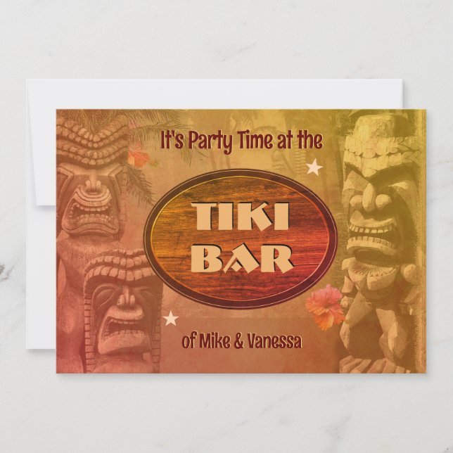 Invitation Tiki Bar (Devant)