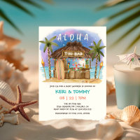 Tiki Beach Bar | Baby shower de la mer de Lune tro