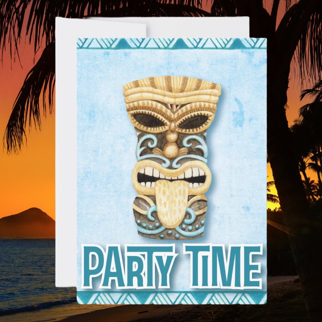 Invitation Tiki Hawaiian Luau (Créateur téléchargé)