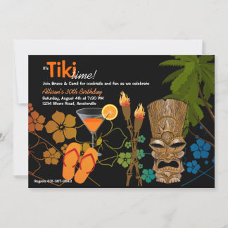 Invitation Tiki Time Party