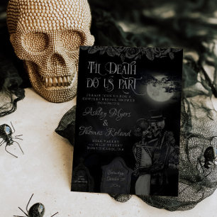 Invitation Til Death Do Us Part Gothic Bridal Shower