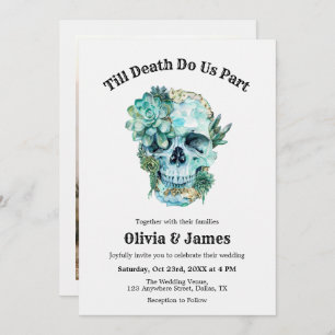 Invitation Til Death Do Us Part Photo Halloween Mariage