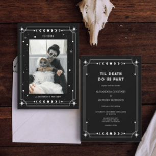 Invitation Til Death Do Us Part Photo Halloween Mariage