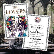 Til Death Gothique Floral halloween Squelette Mari