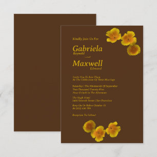 Invitation Timeless Beauty Blossom Californie Mariage de pavo