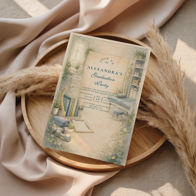 Invitation Timeless Physical Therapy Graduate (Créateur téléchargé)