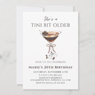 Invitation Tini Bit Ancien Chic Espresso Martini