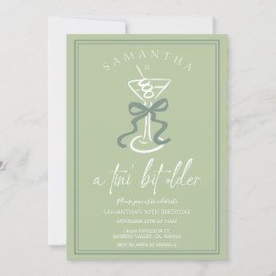 Invitation Tini Bit Ancien Cocktail Olive Dessiné À La Main