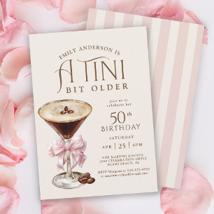Invitation Tini Bit Ancien Espresso Martini 50e anniversaire